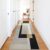 Hafaa Carpet Runners for Hallway Non-Slip 80 x 150 cm – Geometric Pattern Printed Design Bedroom Black and Yellow Bedside Carpets for Kitchen, Lounge (Milo)