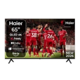 Haier 65 S80GUF QLED Smart TV, 4K UHD, Fire TV, Freely, Dolby Audio, Gaming Accelerator, HDMI 2.1, 2025 Model