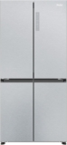 Haier Cube 83 Series 3 American Fridge Freezer, 467L, Gentle Silver Total No Frost, Air Surround, Freestanding, E Class, 83x65x182cm, HCR3818ENMG