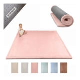 Hakuna Matte Premium Large Coral Velvet Baby Play Mat Pink