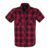 Half-Sleeve Checked Shirt Short-Sleeved Shirt Black-Red by Brandit