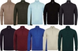 Half Zip Neck Knitted Jumpers with Code (11 colours available)
