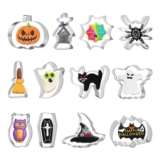 Halloween Cookie Cutters Set, 12 Pieces, Stainless Steel