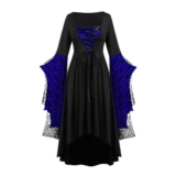 Halloween Costumes for Women Gothic Skeleton Dress