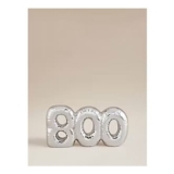 Halloween Silver Boo Balloon Indoor Sign