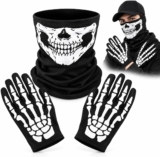 Halloween Skeleton Gloves, Skull Face Mask, Halloween Masks, Skeleton Mask