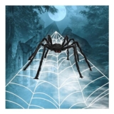 Halloween Spider Webs 200 and 59 with Giant Fake Spider