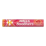 Halls Soothers Real Peach & Raspberry Juice Sweets, 45 G