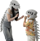 Hallween Costume Dinosaur Cosplay Outfit 3D Dinosaur Skeleton Costume Set