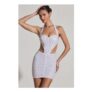 Halterneck Mini Dress in White