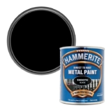 Hammerite Direct to Rust Metal Paint – Smooth Black Finish 750ML