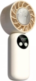 Handheld Portable Fan with Ice Cooler, 1-199 Adjustable Speed, Rechargeable Turbo Fan with LED Display, Pocket Small Personal Fan for Summer Outdoor Travel, Summer Gifts for Women and Girls