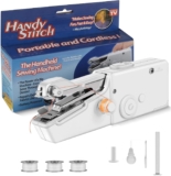Handheld Sewing Machine, Mini Sewing Machine with Sewing Accessories, Electric Sewing Machine, Stitch Tool for Fabric Quick Repairing for DIY, Clothes, Denim, Curtains, Leather