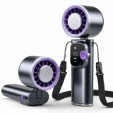 Handheld Turbo Fan with Ice Cooler, 16H Cooling Mini Fans – With Voucher – Sold by Yaskyly / FBA