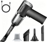 Handheld Vacuum Cleaner, 3-in-1 Cordless Handheld Vacuum Cleaner, 22000Pa Powerful Car V acuum Cleaner Cordless, Lightweight Mini for Carpet Pets Hair, Pet Hair Vehicle Home Office