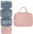 Hanging Toiletry Bag, Pink Travel Wash Bag, Travel Essentials, Make Up Bag for Women, Versatile Waterproof Travel Toiletry Bag, Gift for Women, Wash Bag for Travelling, Daily Use & Business Trips