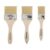 Hannon Premium Paint Brush- Assorted Sizes (Pack Of 3)