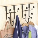 HapiRm Over Door Hanger Hooks – Stainless Steel Over Door Hook with 5 Hooks – Sold by DANP / FBA