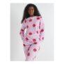 Happy Flower Lilac Twosie Fleece Pyjama Set