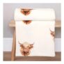 Harold Highland Cow Printed Fleece Throw