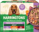 Harringtons Complete Wet Adult Dog Food Trays Meaty Pack 6x400g