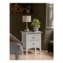 Hastings Grey 2 Drawer Bedside Table
