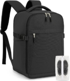 Hayayu for Ryanair Cabin Bags 40x30x20 Underseat Travel Backpack Cabin Size, Carry-Ons Water Resistant Hand Luggage Bag for Men and Women, with Separate Shoe Pouch