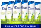 Head & Shoulders Apple Fresh Anti Dandruff Shampoo for Daily Use. Pack of 6x 250ml. Up to 100% Dandruff Protection, Clinically Proven. For Any Hair and Scalp Type. Fresh Clean Feeling With Apple Scent