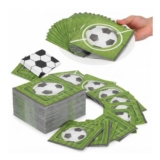 Healifty Soccer Napkins, 100 Pack, 13×13 Inches