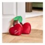 Heart Cherry Weighted Matte Velvet Decorative Doorstop
