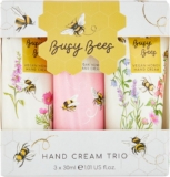 Heathcote & Ivory Hand Cream 3 x 30 ml, Vegan Honey, 3 Fragrances, Travel Size and Cruelty Friendly, Ideal for Toiletry and Wash Bag, Beauty Gift for Her, Busy Bees Collection