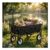 Heavy Duty Folding Wagon Cart Trolley with Adjustable Handle (Black)