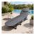 Heavy-Duty Metal Frame Foldable Outdoor Sun Lounger Recliner