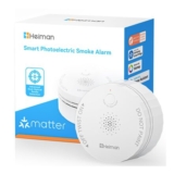 Heiman Matter Smoke Alarm with Temperature and Humidity Sensor