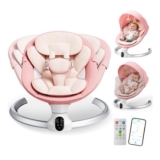 Helangel Baby Swing with App and Remote, 9kg, 5-Point Harness