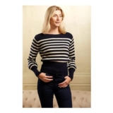 Helena – Lurex Breton Stripe – Wool and Cashmere – 50% OFF
