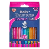 Helix Oxford Colour Gel Pens x10 Pens with Plastic Free Packaging