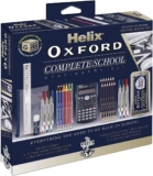 Helix Oxford Complete Back to School Stationery Set – Comprehensive Helix Oxford school supplies set including Maths Set, Pens, Ruler, Scientific Calculator & More – Ideal for High School or College