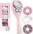 Hello Kitty Sanrio Hair Brush & Scrunchies Set for Girls Teens, Cinnamoroll Kuromi Kawaii Travel Paddle Brush Detangler, Anime Gifts for Her (Hello Kitty Brush & Scrunchies)