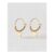 Hennie Starfish Charm Wire Hoop Earrings
