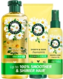 Herbal Essences Chamomile Smooth & Shine Set: Shampoo 350ml Conditioner 250ml Lightweight Leave-In Conditioner All In One 145ml