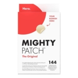 Hero Mighty Pimple Patches, Hydrocolloid Spot, 144 Count – £18.32 S&S