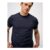 Herringbone Rib Cotton T-Shirt in Blue