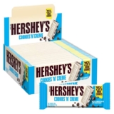Hersheys Cookies n Crème, White Chocolate Flavour with Cookie Pieces, Pack of 24 x 40 g