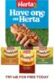Herta Frankfurters – 10 chicken / 10 classics / 4 jumbos free via Hashting cashback