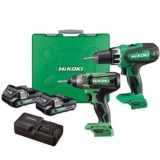 HiKOKI Twin Pack Combi Drill And Impact Driver 18V 2 x 2Ah Li-ion KC18DFXJAZ – Sold by Power Tool World