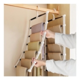 HiWODO 2-Pack Multi-Layer Metal Pants Hangers 360 Rotatable