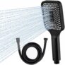 High Pressure Handheld Shower & 1.5m Hose Set, 3 Adjustable Spray Modes