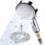High Pressure Shower Head with ON/Off Switch, Shower Head with 1.5M Hose Chrome Finished 5 Spray Modes Hard Water Filter Shower Head, 12CM Large Spray Face Handheld Showerhead with Filter