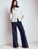 High Rise Clean Wide Jeans Dark Vintage